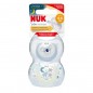 NUK Sucette Silicone Star Day & Night 0-6 mois Koala/Etoiles Bleu