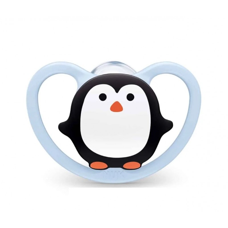 Nuk Sucette Space Silicone Pingouin 0-6mois