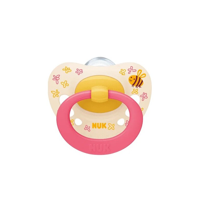 Nuk Sucette en Silicone Signature 6-18 mois Abeille Rose