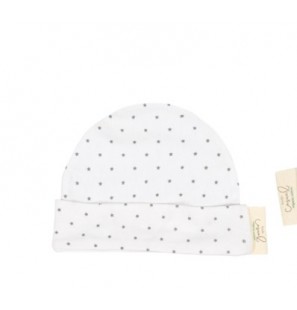 BIMBIDREAMS Bonnet dots b/beige