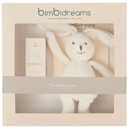 BIMBIDREAMS Le pack de Cologne+peluche lapin blanc