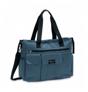 BIMBIPIRULOS Twin bag XL pirulos carry denim bleu