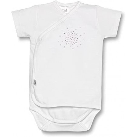 BIMBIDREAMS Body manches courtes taille 1 mois spiral b/rose