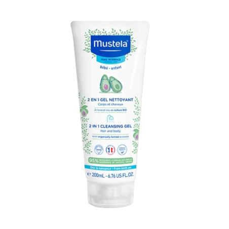 MUSTELA gel nettoyant 2en1 | 200 ml