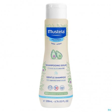 MUSTELA shampooing doux bébé à l'avocat BIO | 200 ml