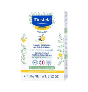 MUSTELA savon surgras au Cold Cream à la cire d'abeille BIO | 100g