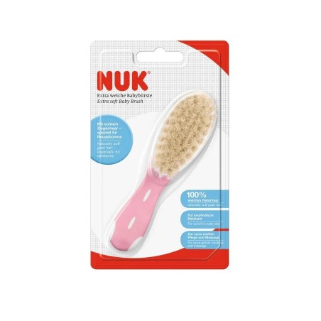 NUK Brosse Poils Naturels - Rose