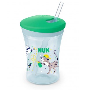 NUK Evolution Action Cup 230ml 12M+ - Vert