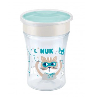 NUK Tasse Magic Cup 360° Chat Bleu 8 mois+ Chat - Bleu