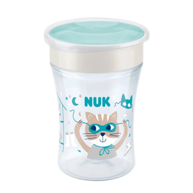 NUK Tasse Magic Cup 360° Chat Bleu 8 mois+ Chat - Bleu