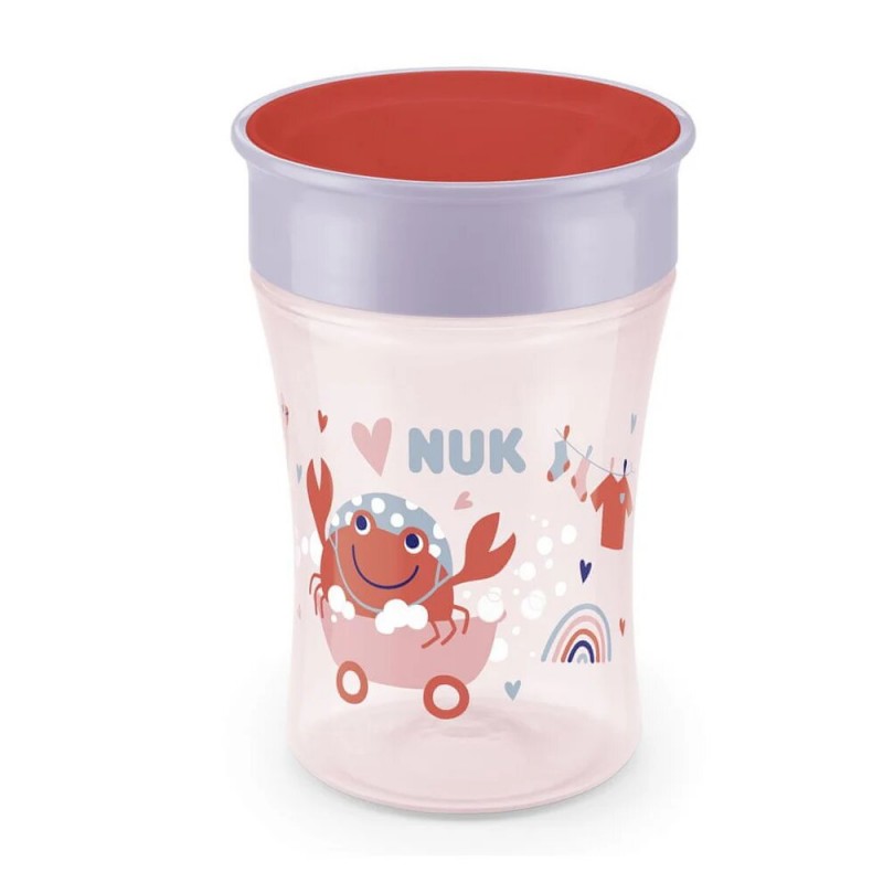 NUK Tasse Magic Cup 360° 8 mois+ Crabe - Rouge