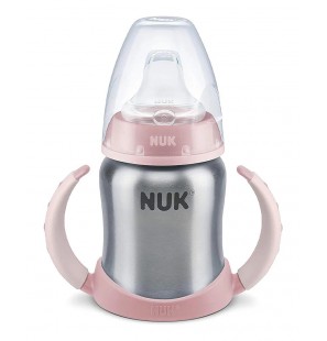 NUK Tasse Learner Stainless Steel 125ml 6-18M - Rose