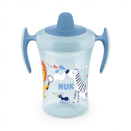 NUK Trainer Cup 230ml anti-fuite 6 mois+ - bleu