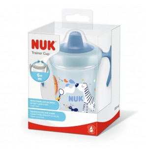 NUK Trainer Cup 230ml anti-fuite 6 mois+ - bleu