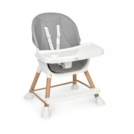 MS Chaise haute Mika Plus Gris