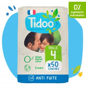 TIDOO Taille 4 (7-18kg) couches | 50 u