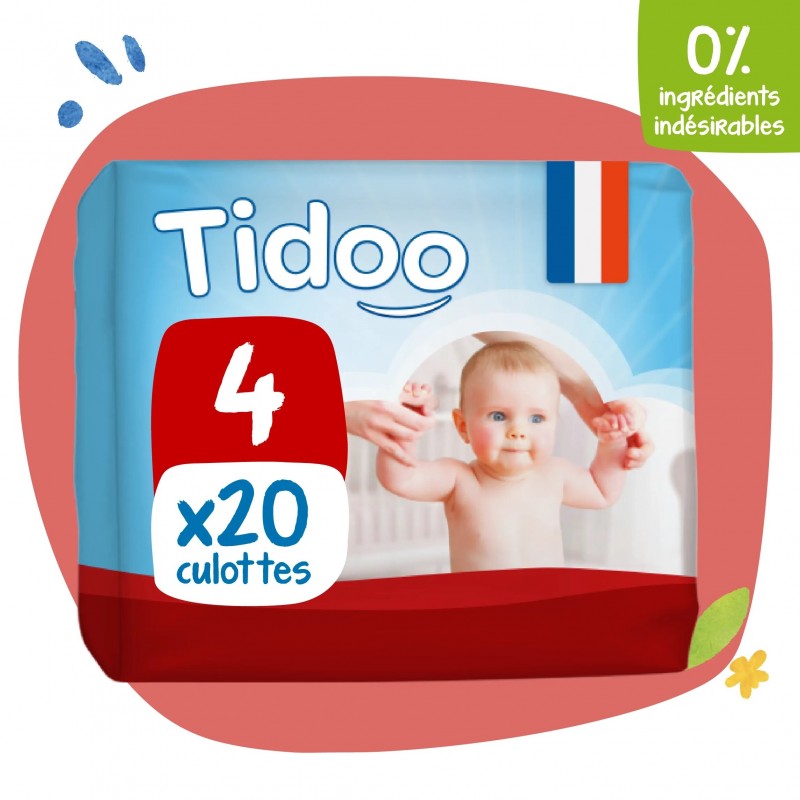 TIDOO culotte d’Apprentissage Taille 4 / 8-15Kg | 20 u