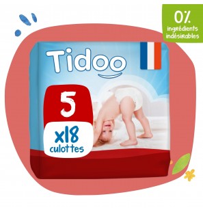 TIDOO culotte d’Apprentissage Taille 5 / 12-18Kg | 18 u