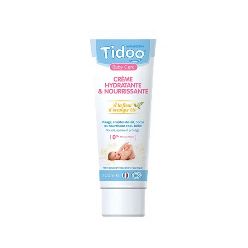 TIDOO BABY CARE crème hydratante nourrissante à la fleur d’oranger | 100 ml