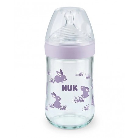 NUK Biberon En Verre Nature Sens 240ml