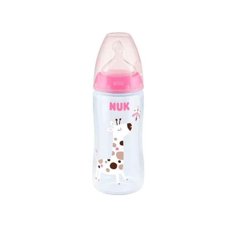 NUK Biberon PP 300ml tétine en silicone 0-6 mois