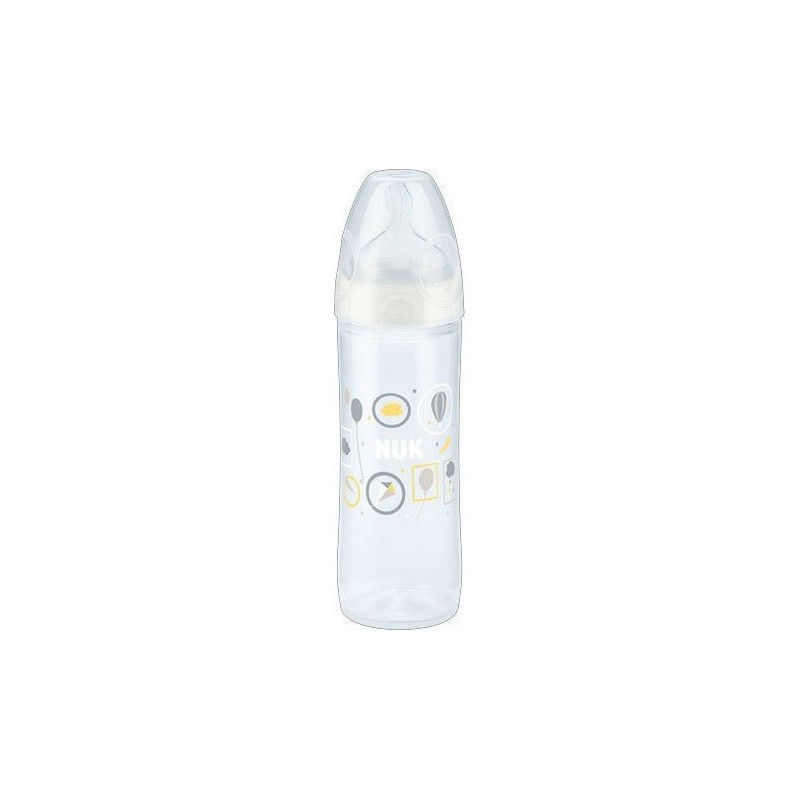 NUK 6-18m Biberons  PP AVEC TÉTINE EN SILICONE 250 ML