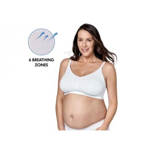 MEDELA Soutien-gorge de grossesse et d’allaitement ultra-respirant Keep Cool™ taille S blanc