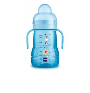 MAM tasse d'apprentissage +4 mois Bleu 220ml