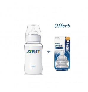 Avent Philips Biberon Anti-colic +3 mois 330 ml+2TETINES-6M+