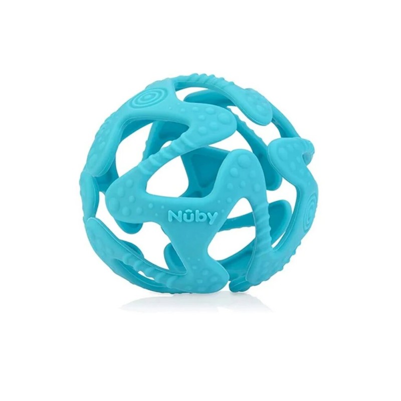 NUBY Balle de Dentition en Silicone 3M+ - Turquoise