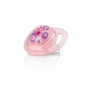 NUBY Sucette en silicone Prism - Rose