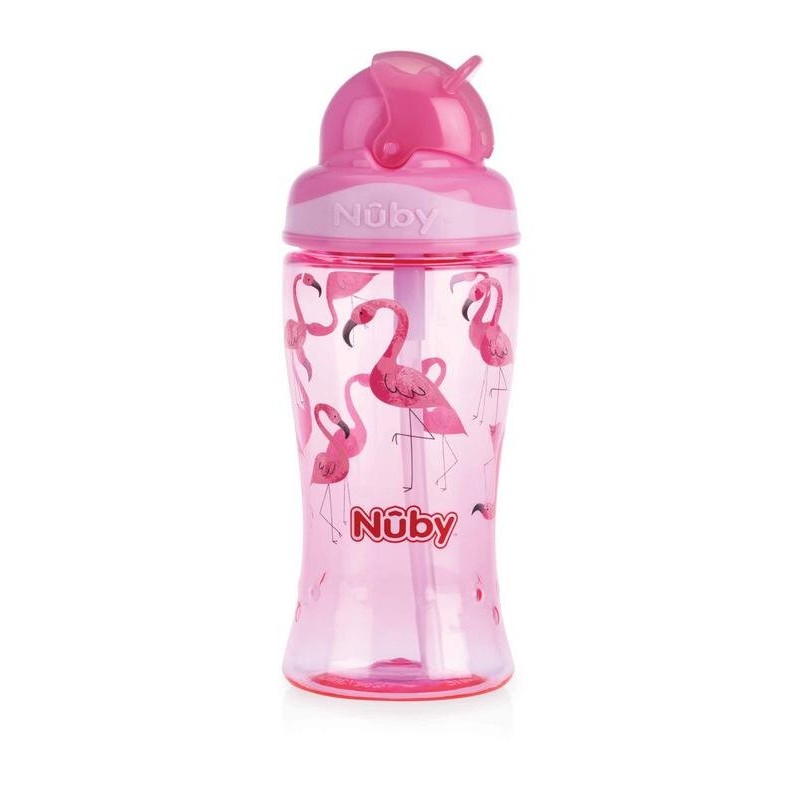 NUBY Gobelet de sport avec couvercle 4 ans - rose