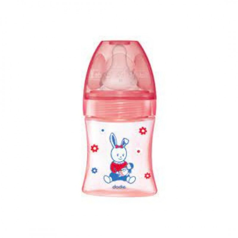 DODIE biberon initiation+ Rose Poupée 0-6M | 150 ml