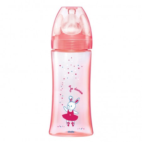 DODIE biberon initiation+ Rose Danse +6M | 330 ml