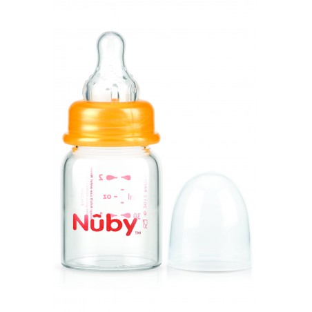 NUBY biberon en verre 60 ml + 0 mois