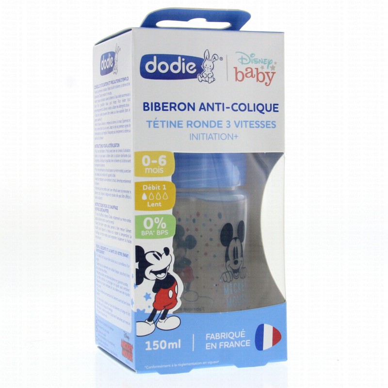 DODIE biberon initiation+ Mickey Bleu 0-6M | 150 ml