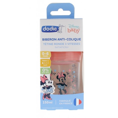 DODIE biberon initiation+ Disney Minnie Rose 0-6M | 150 ml