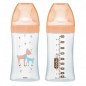 DODIE biberon Sensation+ Beige Biche Verre 0-6M | 270 ml