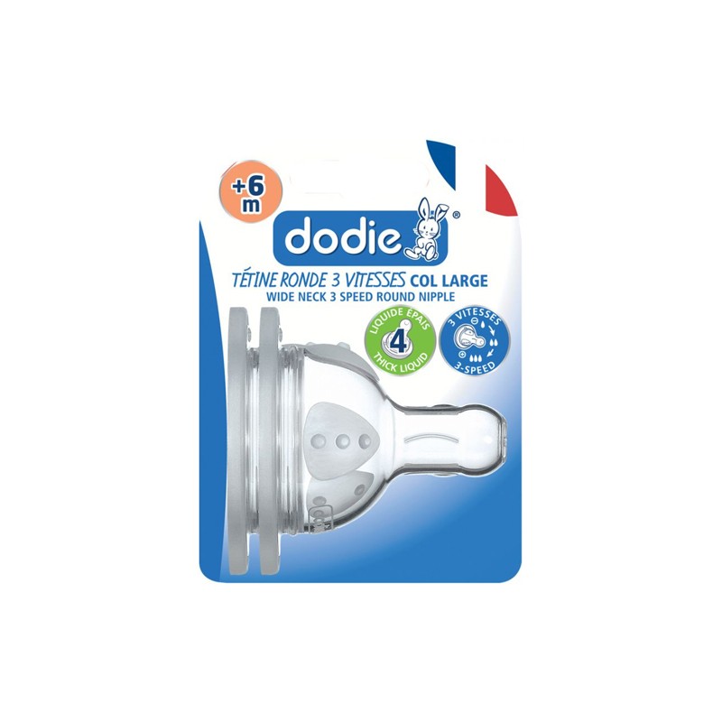 DODIE TETINE INITIATION+ ANTI COLIQUE D4 +6M LIQUIDE EPAIS X2