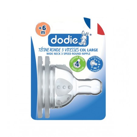 DODIE TETINE INITIATION+ ANTI COLIQUE D4 +6M LIQUIDE EPAIS X2