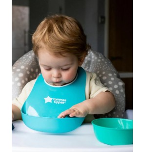 TOMMEE TIPPEE Bavoir avec Fermoir Réglable - Turquoise