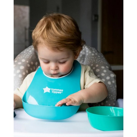 TOMMEE TIPPEE Bavoir avec Fermoir Réglable - Turquoise