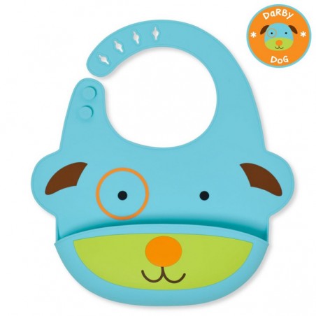 SKIP HOP Bavoir en Silicone Zoo - Chien