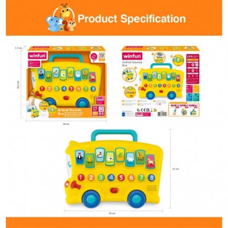 WINFUN Bus des Animaux 6m+