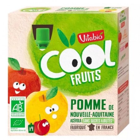 VITABIO COOL FRUITS POMME ACEROLA 4*90G