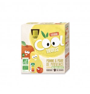 VITABIO COOL FRUITS POMME POIRE ACEROLA 4*90G