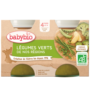 Babybio Pot Légumes Verts | 2X130G