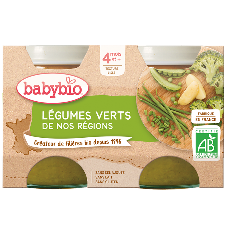 Babybio Pot Légumes Verts | 2X130G