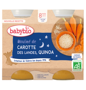 BABYBIO PETIT POT CAROTTE QUINOA 2*200G