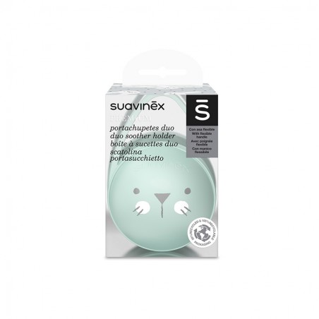 Suavinex Boîte à sucettes duo hygge vert